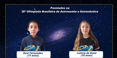 Estudantes de Tapes conquistam medalha de ouro na Olimpíada Brasileira de Astronomia e Astronáutica