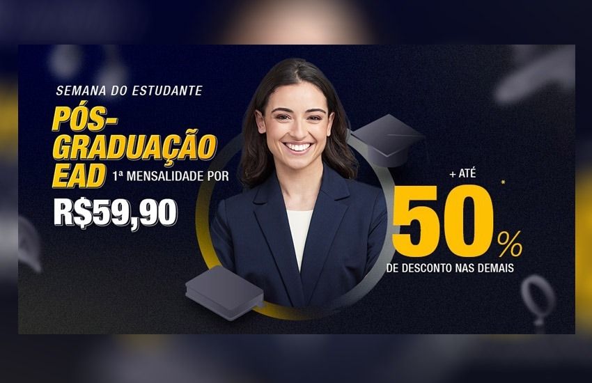 UniCesumar está com desconto especial na Pós-graduação EAD; confira 