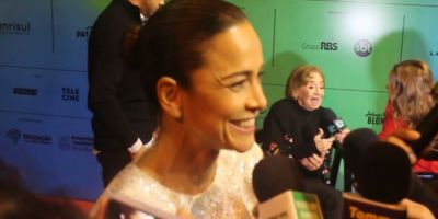 Blog do Juares participa de coletiva com a atriz Alice Braga no 51º Festival de Cinema de Gramado