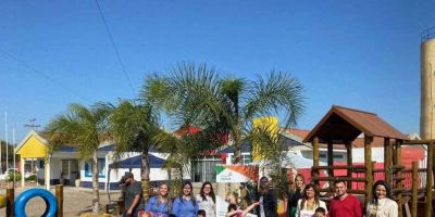 Escola Infantil Barbosa Lessa inaugura playground e ateliê do brincar em Camaquã