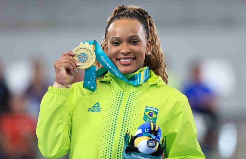 Rebeca Andrade conquista medalha de ouro no Pan-Americano    