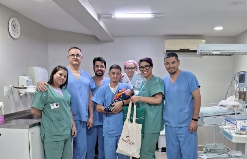Nasce o primeiro bebê de 2024 no Hospital Sapiranga 