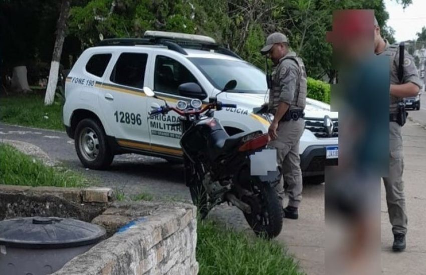 Abordagem policial resulta no guinchamento de motocicleta em Camaquã 