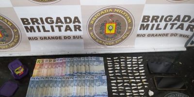 Brigada Militar prende três homens por tráfico de drogas em Camaquã