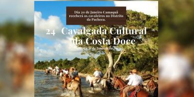 Cavaleiros da 24ª Cavalgada Cultural da Costa Doce serão recebidos na Associação dos Moradores da Pacheca