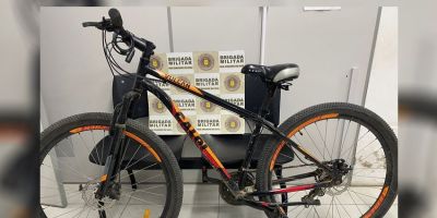 Brigada Militar recupera bicicleta furtada e prende homem por receptação em São Lourenço do Sul
