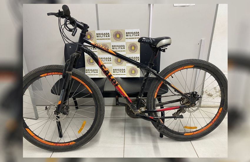 Brigada Militar recupera bicicleta furtada e prende homem por receptação em São Lourenço do Sul 