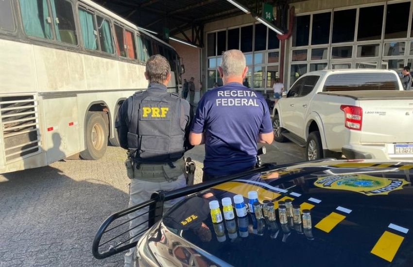 Homem é preso transportando anabolizantes de origem paraguaia em ônibus interestadual em Santa Maria 