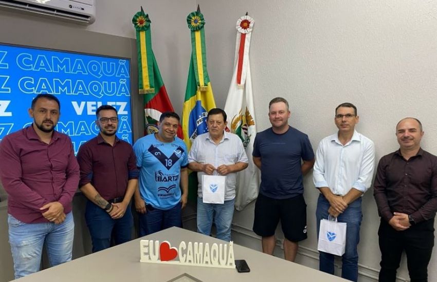 Executivo firma parceria para apoiar Velez Camaquã em disputa de Campeonato Estadual de futsal 