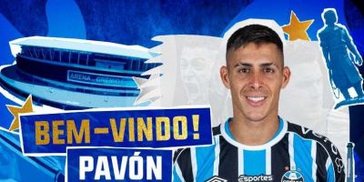 Grêmio anuncia a contratação do atacante argentino Pavón, ex-Atlético-MG