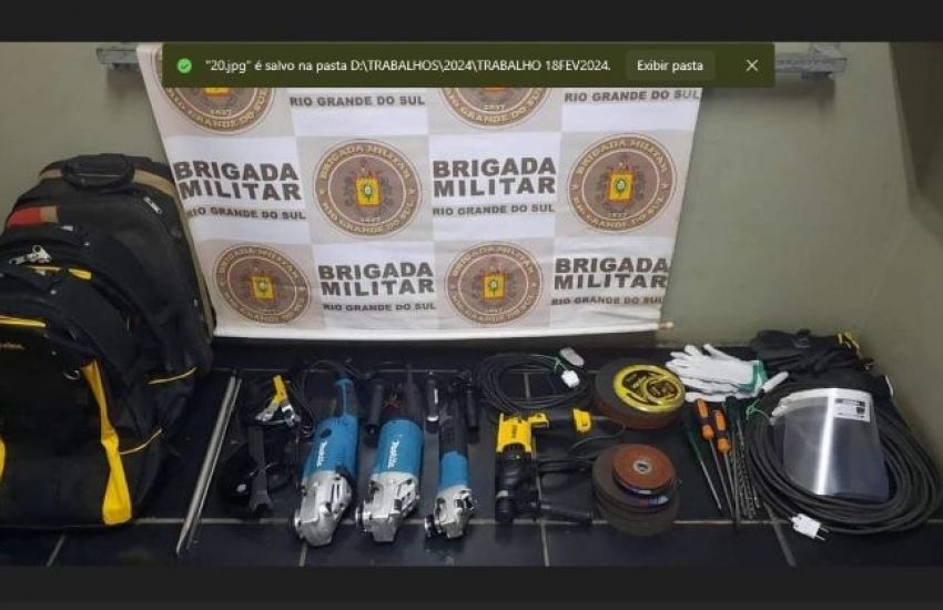 Brigada Militar frustra ação de ladrões em um banco em São Jerônimo 