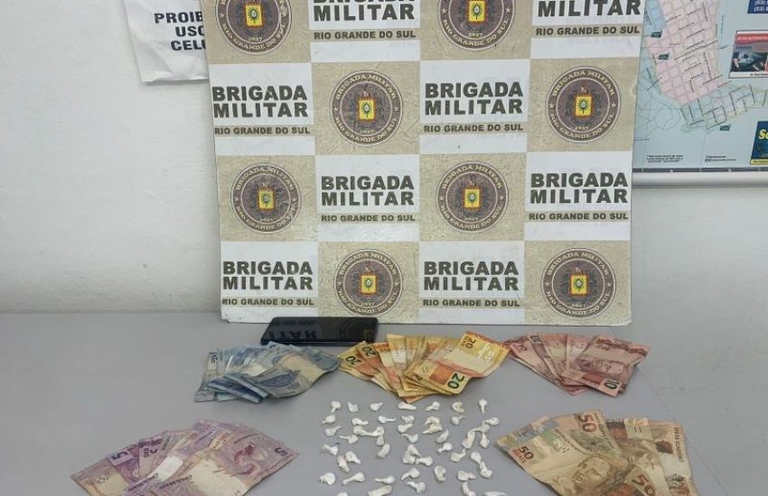 BM prende homem por tráfico de drogas em São Lourenço do Sul 