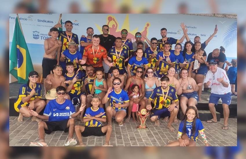 Equipe tapense vence Circuito Sesc de Verão de forma invicta em Torres 