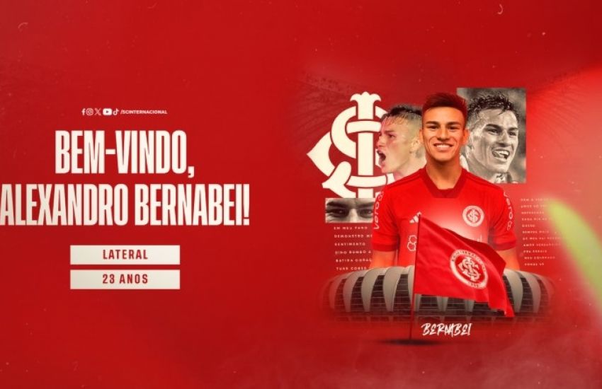 Inter anuncia lateral-esquerdo Alexandro Bernabei, de 23 anos 