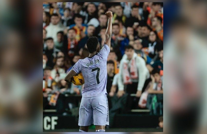Real Madrid denuncia atos de racismo contra Vini Jr. em estádios da Espanha 