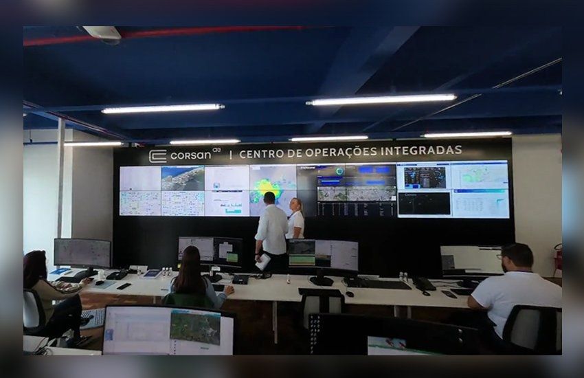 Corsan apresenta seu Centro de Operações Integradas e o satélite que escaneia vazamentos de água no subsolo 