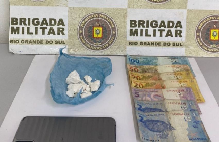 BM prende homem por tráfico de drogas em São Lourenço do Sul 