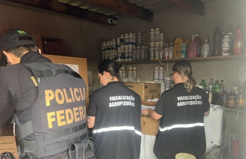 PF deflagra operação em combate ao comércio ilegal de agrotóxicos em Chuvisca 