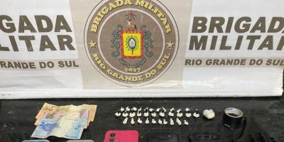 Brigada Militar prende mulher por tráfico de drogas em São Lourenço do Sul