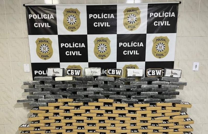 Polícia Civil apreende 182 kg de drogas em Montenegro 