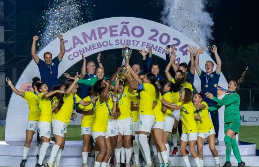 Seleção feminina goleia Paraguai e conquista o penta do Sul-Americano Sub-17    