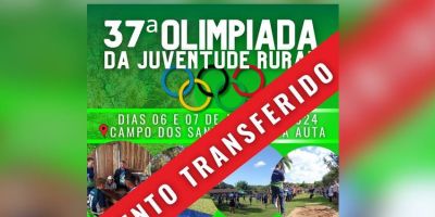 37ª Olimpíadas da Juventude Rural é transferida devido à previsão de chuva em Camaquã