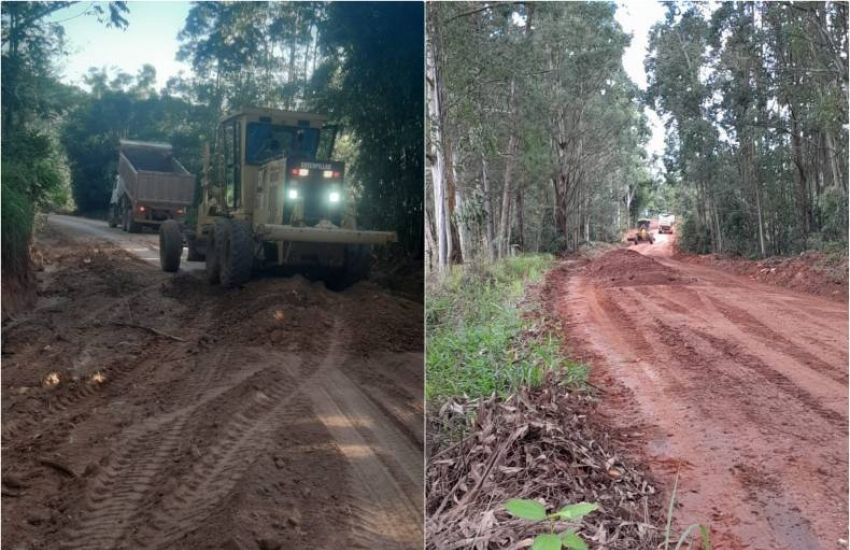 Estradas do interior de Camaquã recebem melhorias 