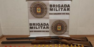 Brigada Militar prende homens por porte ilegal de arma de fogo em Encruzilhada do Sul
