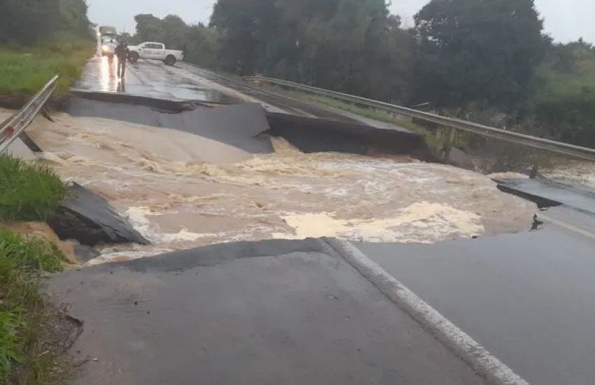 Dnit trabalha para restabelecer tráfego nas rodovias afetadas pelas fortes chuvas e inundações no RS 
