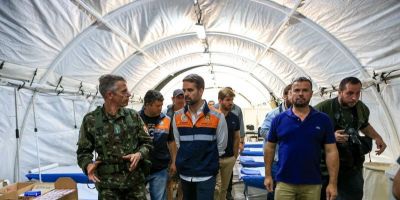 Comitiva do governo estadual visita Eldorado do Sul, um dos municípios mais afetados pelas enchentes