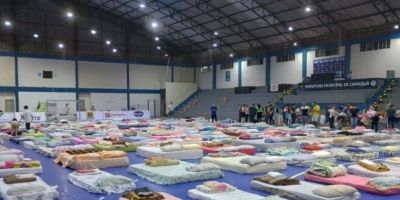 Camaquã acolhe mais de 100 vítimas das enchentes nos municípios de Eldorado do Sul e Arambaré