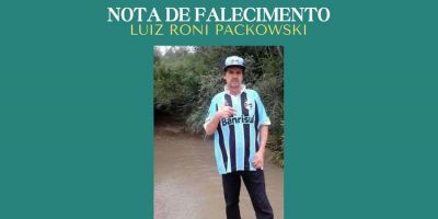 OBITUÁRIO: Nota de Falecimento de Luiz Roni Packowski, de 61 anos