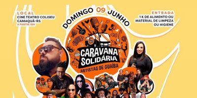 Artistas de Guaíba se apresentarão em evento beneficente no Cine Teatro Coliseu, em Camaquã