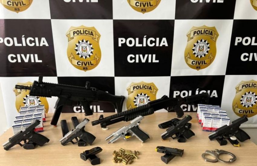 Polícia Civil apreende sete armas em Canoas 