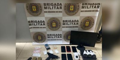 Brigada Militar prende homem por tráfico de drogas em Camaquã