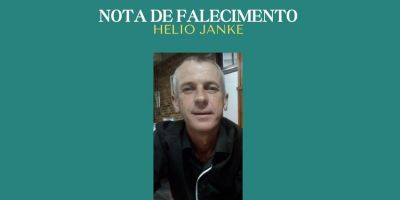 OBITUÁRIO: Nota de Falecimento de Hélio Janke, de 51 anos