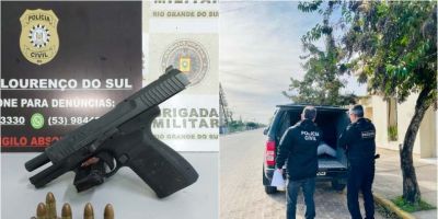 Polícia Civil prende homem por posse irregular de arma de fogo em São Lourenço do Sul