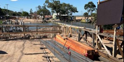 Prefeitura de Arambaré realiza vistoria na obra da Ponte João Goulart