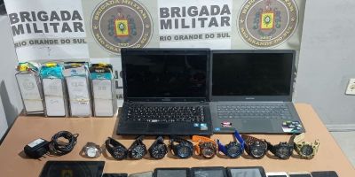 Mulher é presa com diversos eletrônicos de origem desconhecida em Pelotas