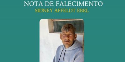 OBITUÁRIO: Nota de Falecimento de Sidney Affeldt Ebel, de 37 anos