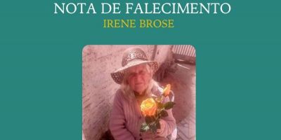 OBITUÁRIO: Nota de Falecimento de Irene Brose, de 93 anos