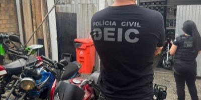 Grupo envolvido com roubo de motos e extorsão em Porto Alegre é desarticulado