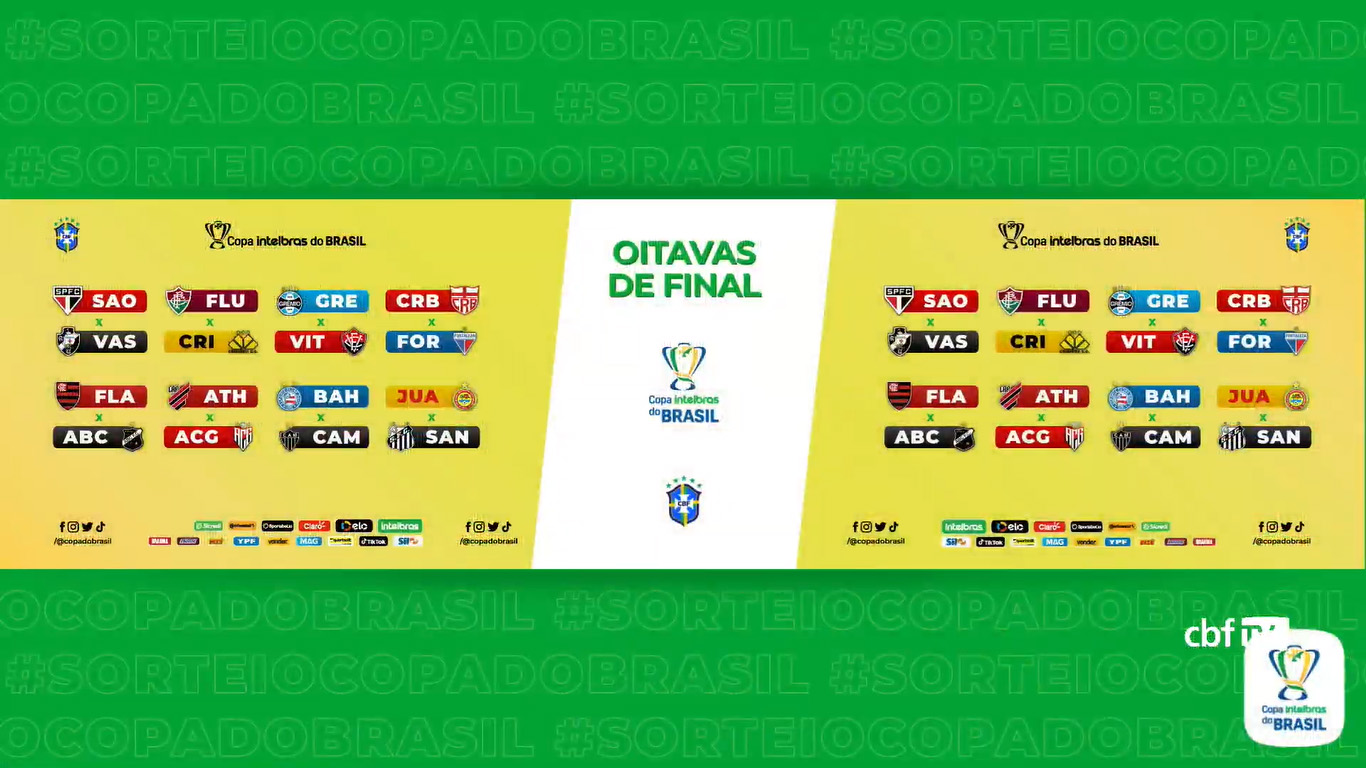Copa do Brasil confira os confrontos das oitavas de final da competição