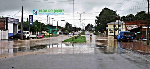 Chuva provoca alagamentos em Camaquã e região (13.01.2014)